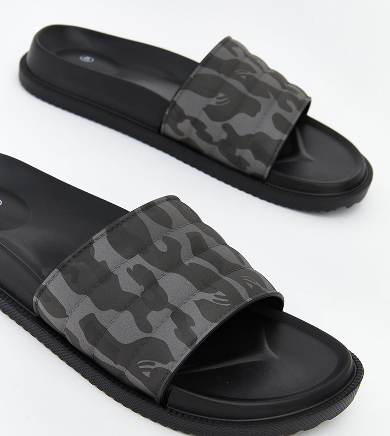 LC Waikiki Patterned Open Toe Slides