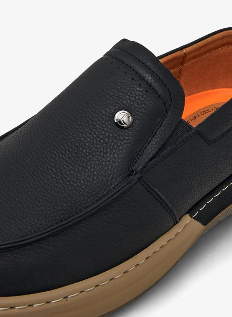 Le Confort Men's Leather Loafer Black