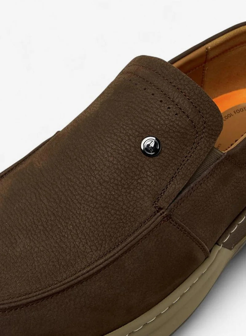 Le Confort Men's Leather Loafer Brown