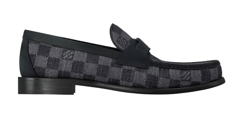 LV Major Loafer Black Check