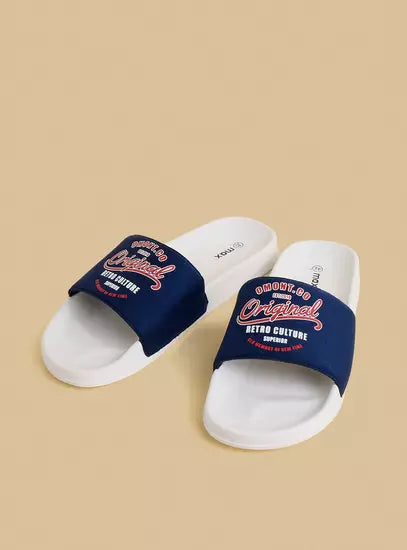 Max Graphic Print Slides White