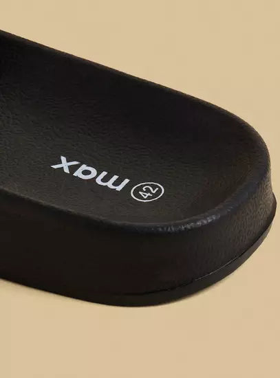 Max Graphic Print Slides Black