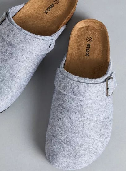 Max Buckle Accent Slip-On Mules