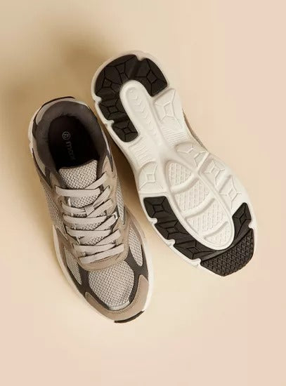 Max Panelled Lace-Up Sneakers