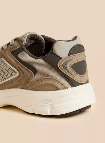 Max Panelled Lace-Up Sneakers