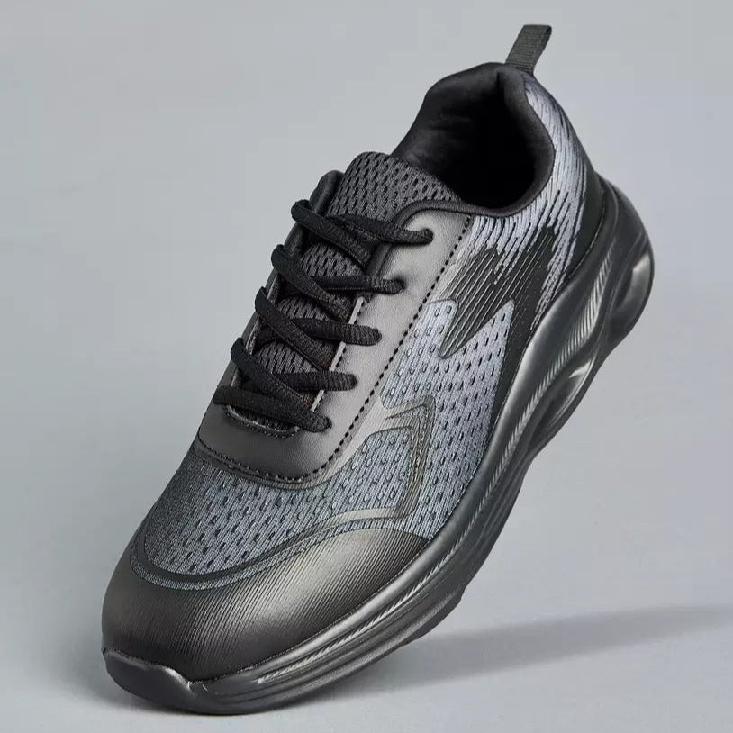 Textured Lace-Up Sports Shoes