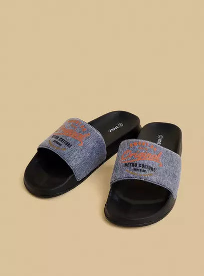 Max Graphic Print Slides Black