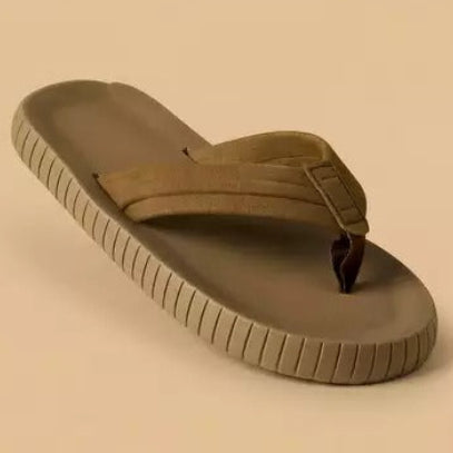 Max Ribbed Slippers Brown