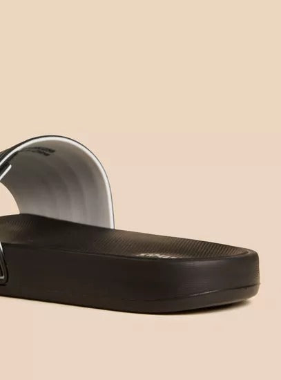 Max Textured Slides Black for Men