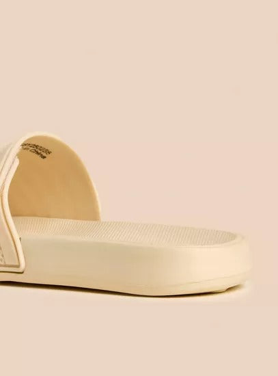 Max Textured Slides Beige for Men