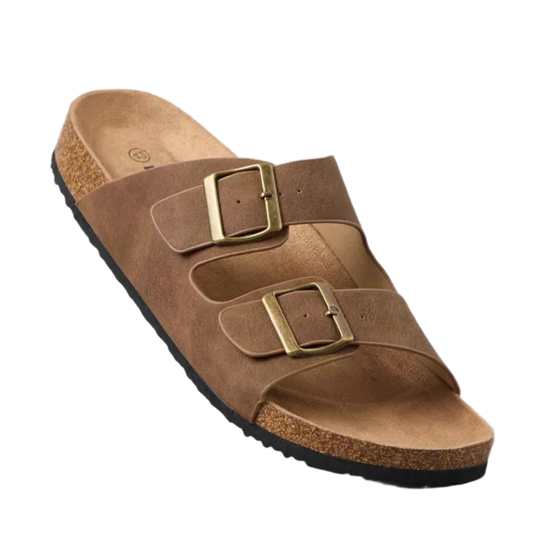 Max Buckled Slide Brown for Men