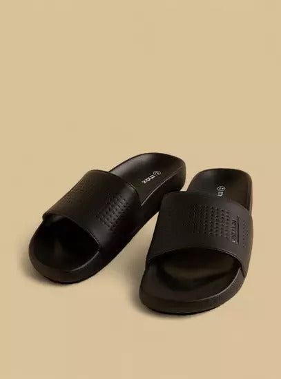 Max Textured Soft Slide Black