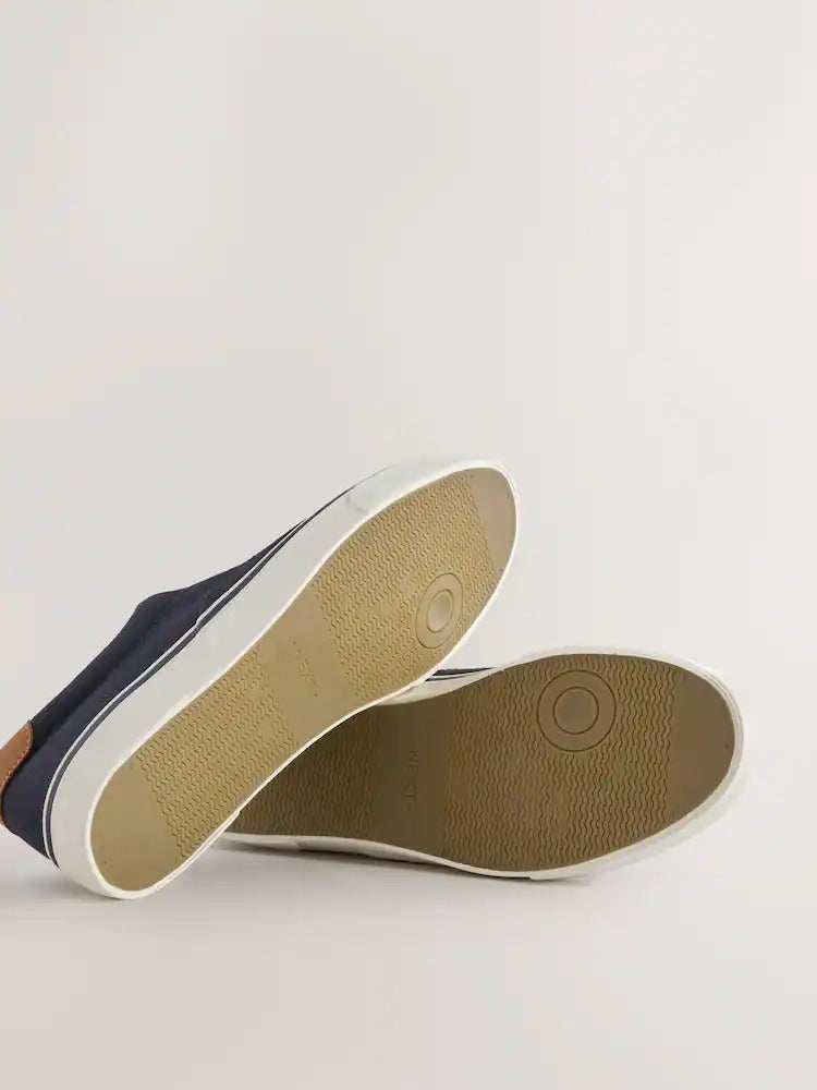 NEXT Canvas CVO Trainers Navy