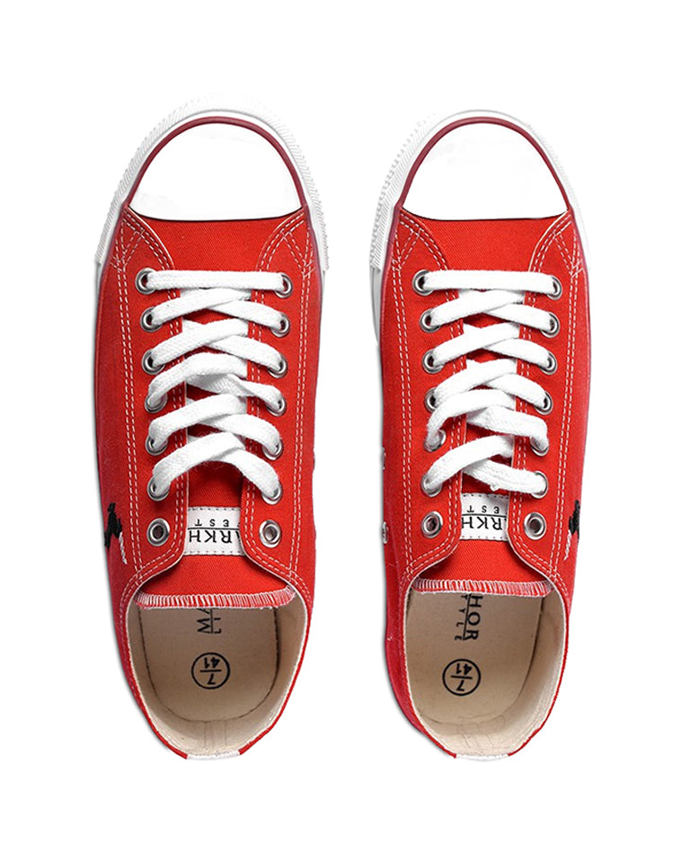 Performance Low Cut Fashion Sneaker Red - Jango Mall