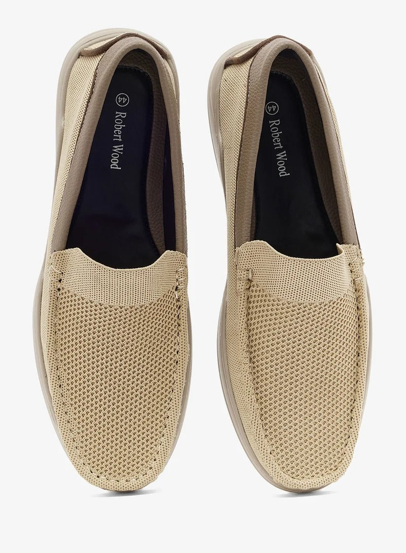 Robertwood Casual Knitted Moccasin Beige