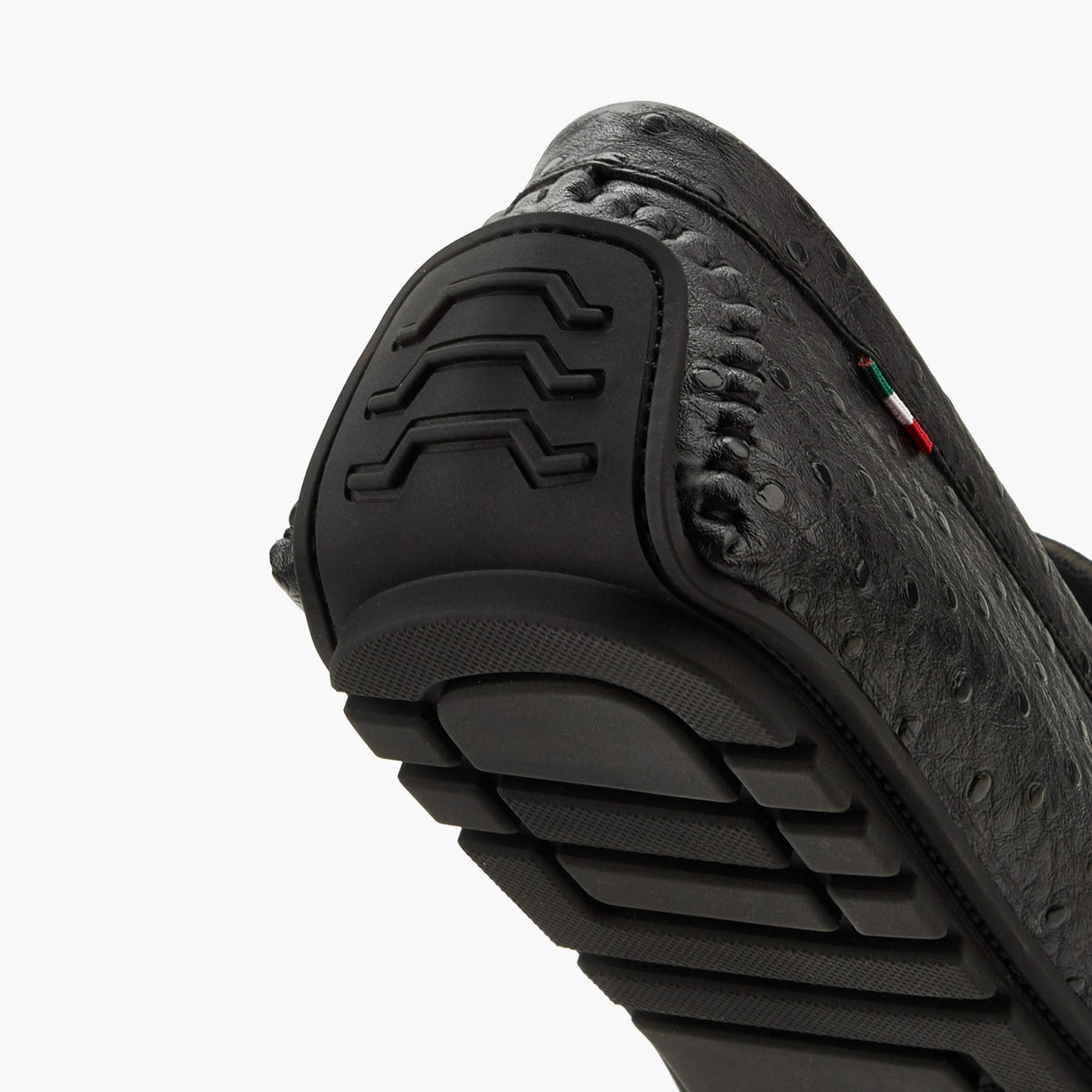 Renzo Ruganni Men Textured Slip-On Black