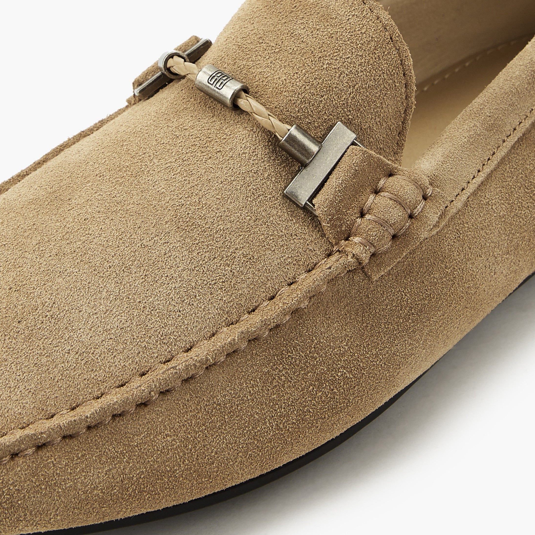 Renzo Ruganni Suede Leather Loafers Beige
