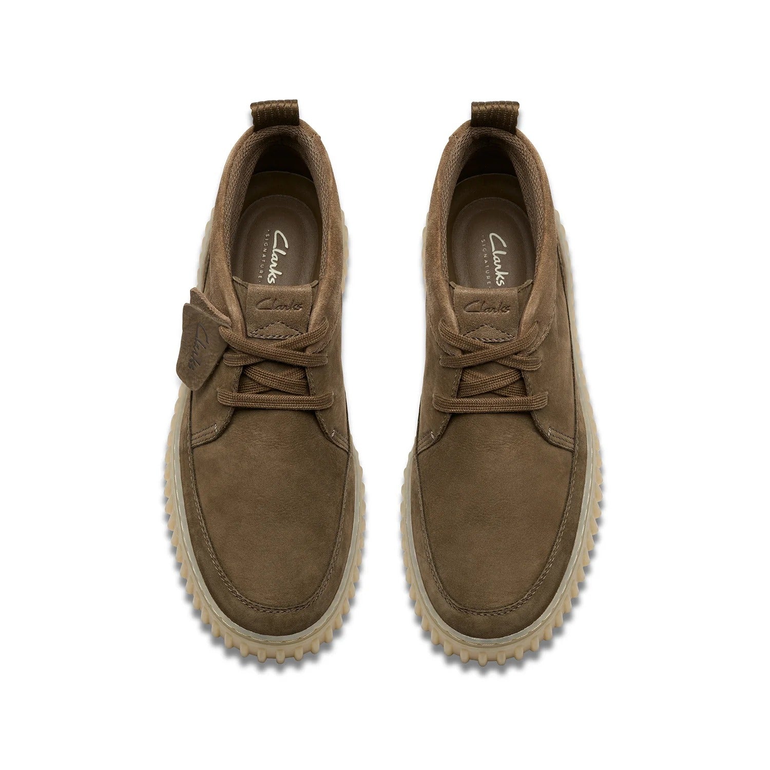 Clarks Mens Torhill Hi Lace-Up Khaki