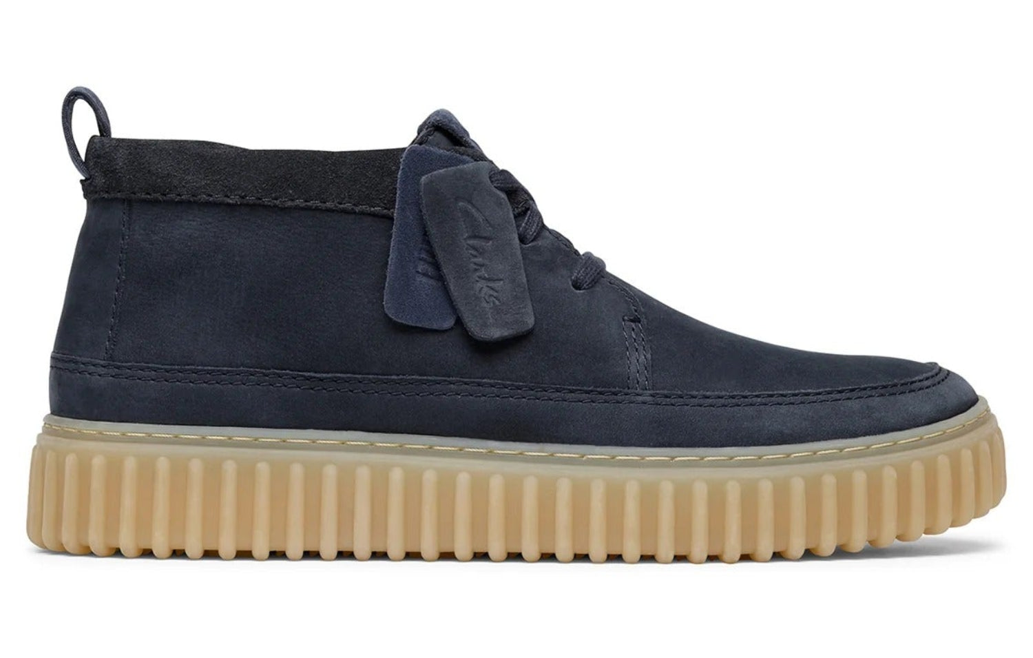 Clarks Tor Collection Men’s Navy Suede Lace-Up Shoes | Size 9.5 MENS CLARKS TORHILL HI (BLUE SUEDE) main image 4