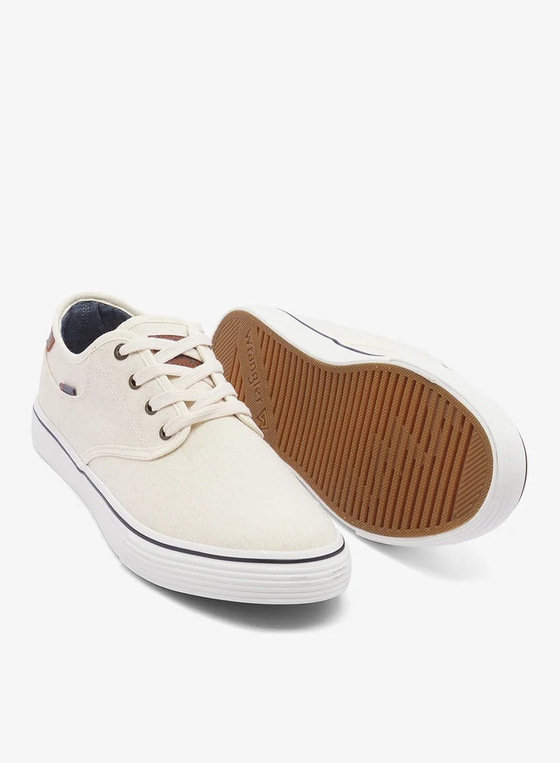 Wrangler Lace-Up Sneakers Men Off-White
