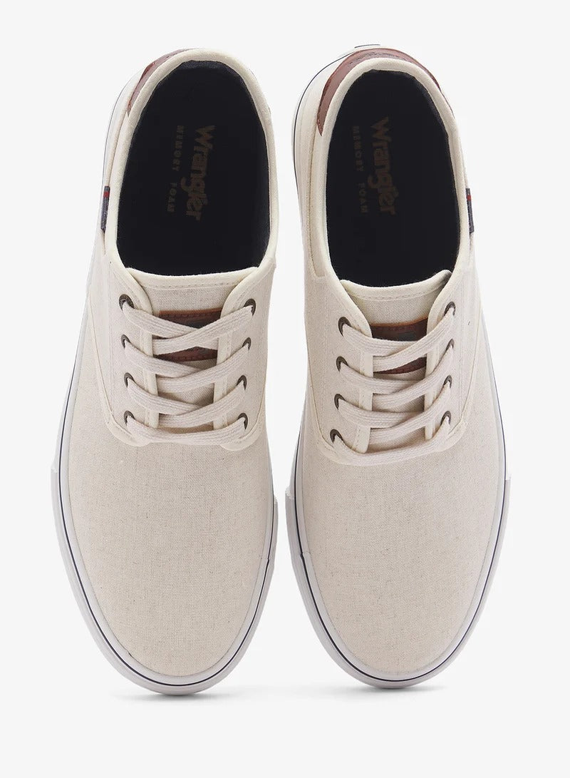 Wrangler Lace-Up Sneakers Men Off-White
