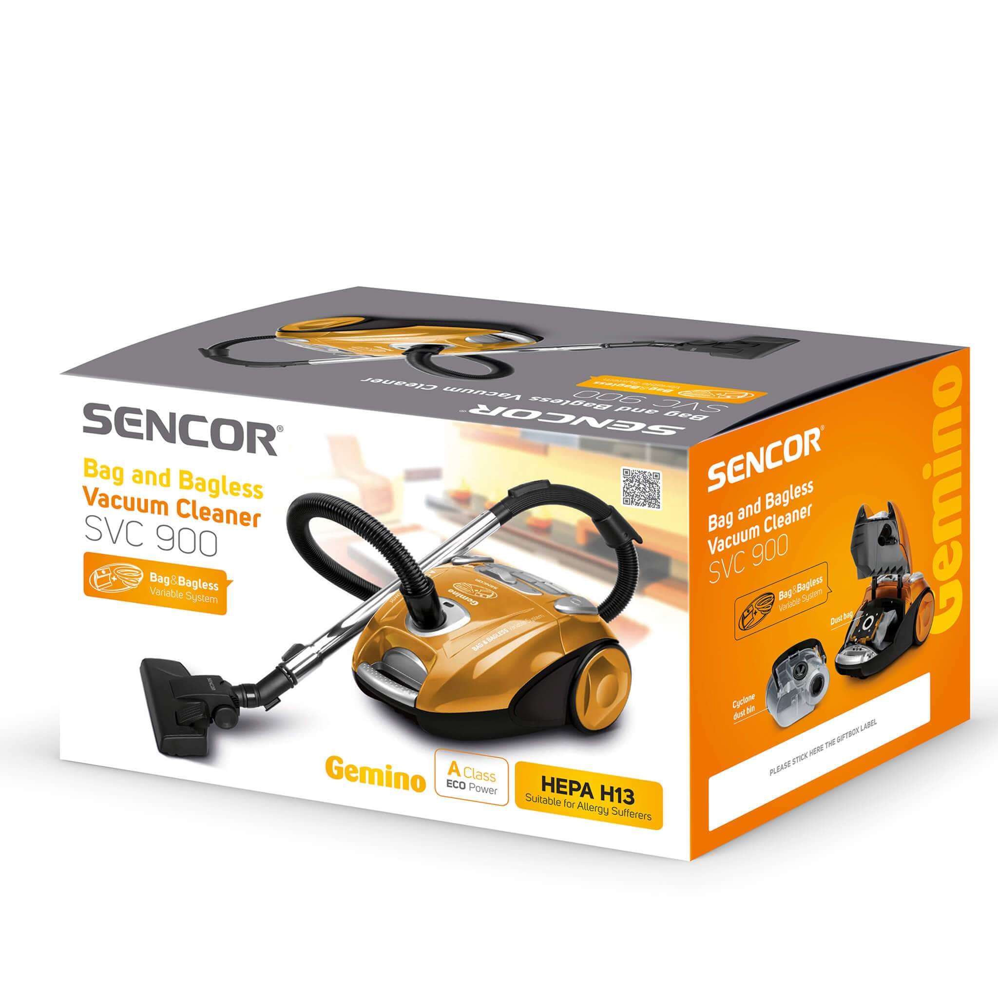 Sencor Bagged and Bagless Vacuum Cleaner SVC900 - Jango Mall