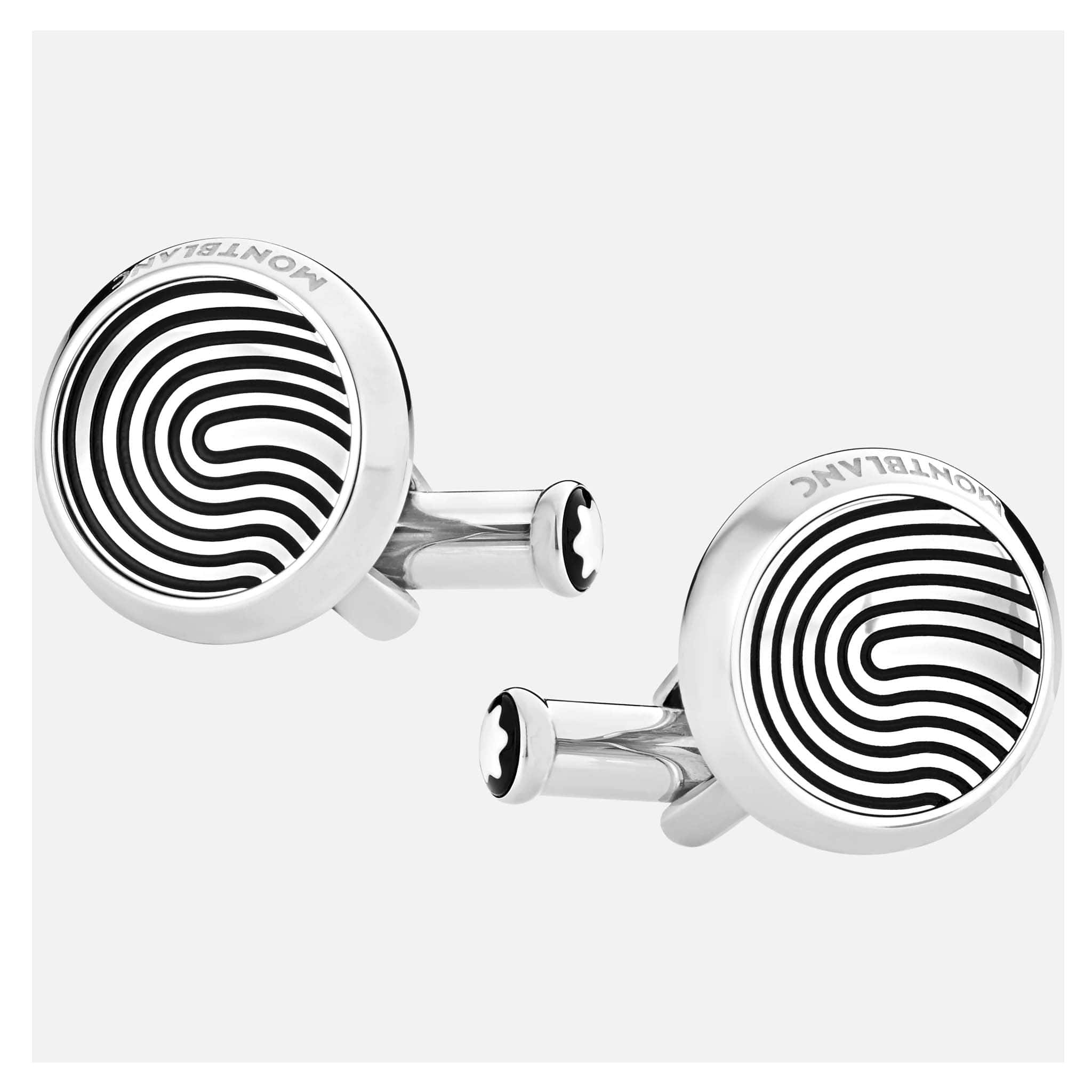 Montblanc Stainless Steel with Fingerprint Cufflinks - Jango Mall