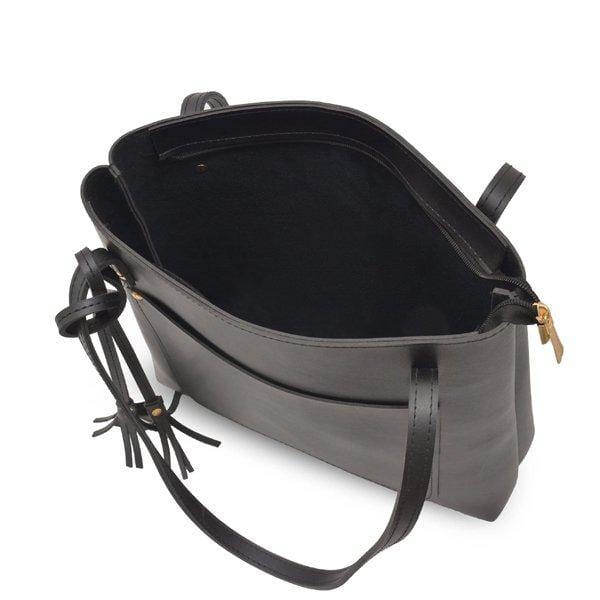Black Retro Shoulder Bag - Jango Mall