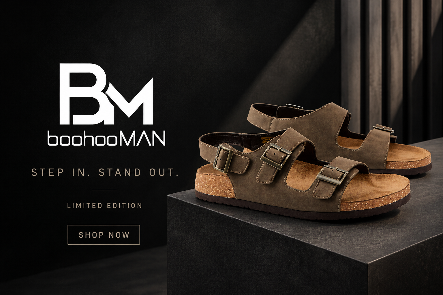 boohooMAN men’s footwear and fashion collection featuring trendy casual shoes and stylish modern outfits for everyday wear.