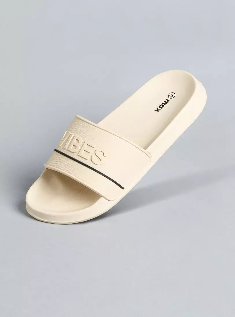 Max TypoGraphic Men Slide Cream