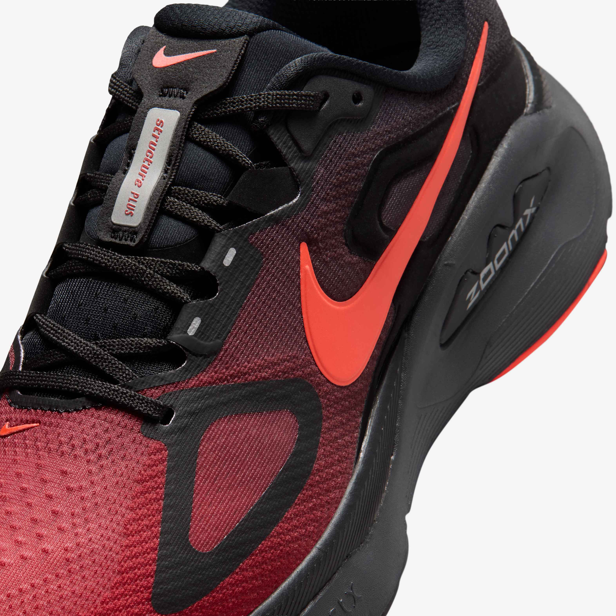 Nike Structure Plus Black University Red running shoes - view 7