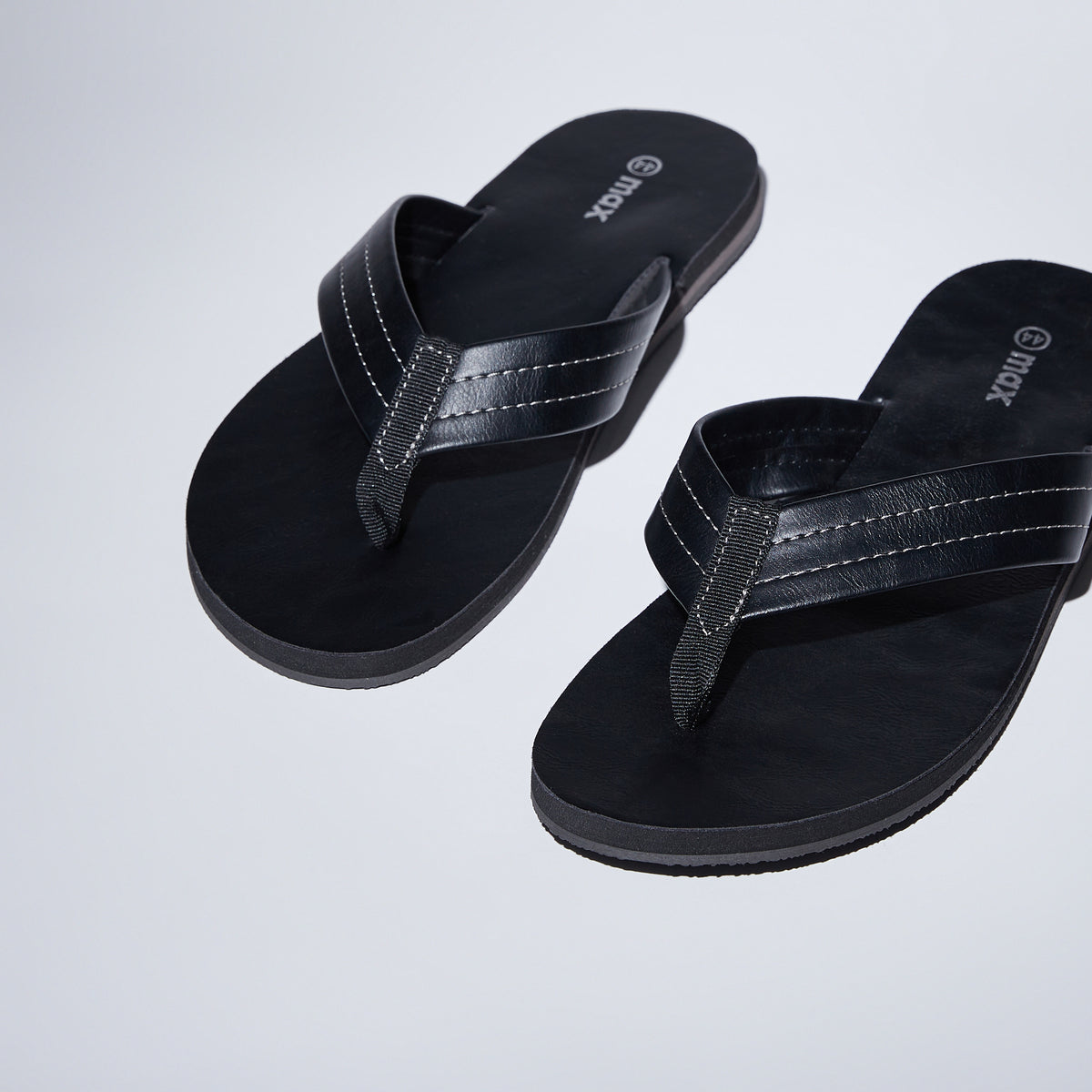 Max Stitch Detail Slide Sandals Black for Men - image 3
