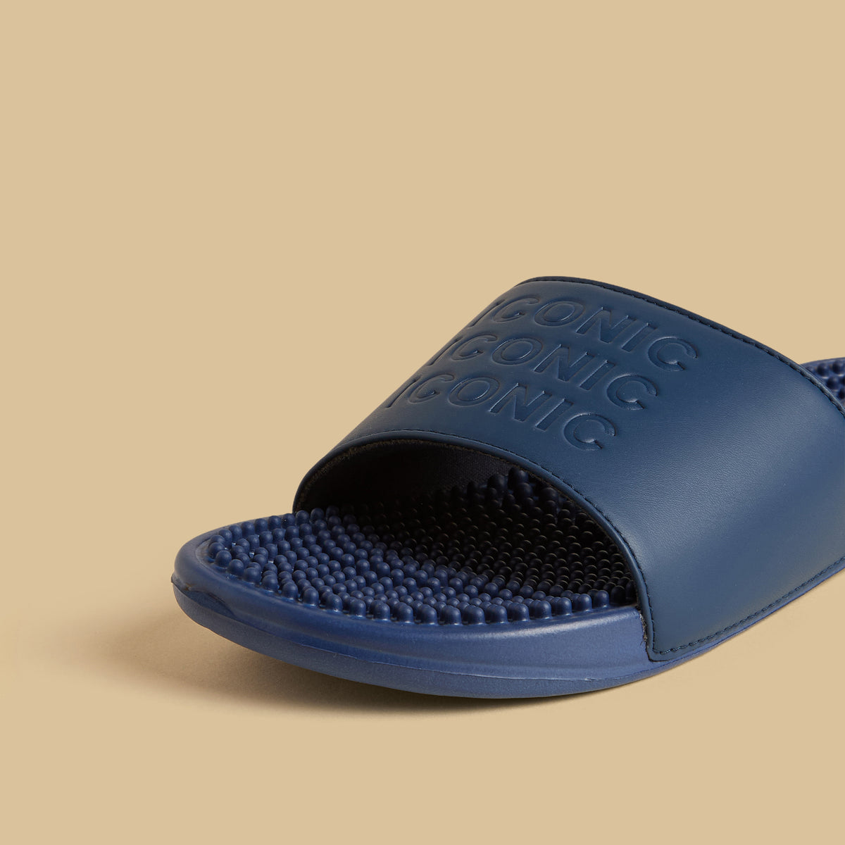 Max Embossed Slides Blue for Men - image 4
