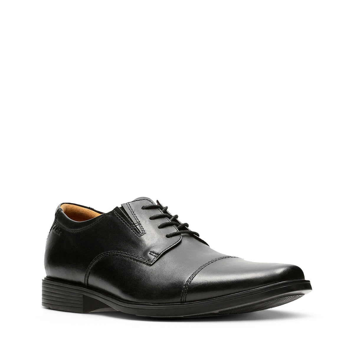 Clarks Men's Tilden Cap - Black Leather