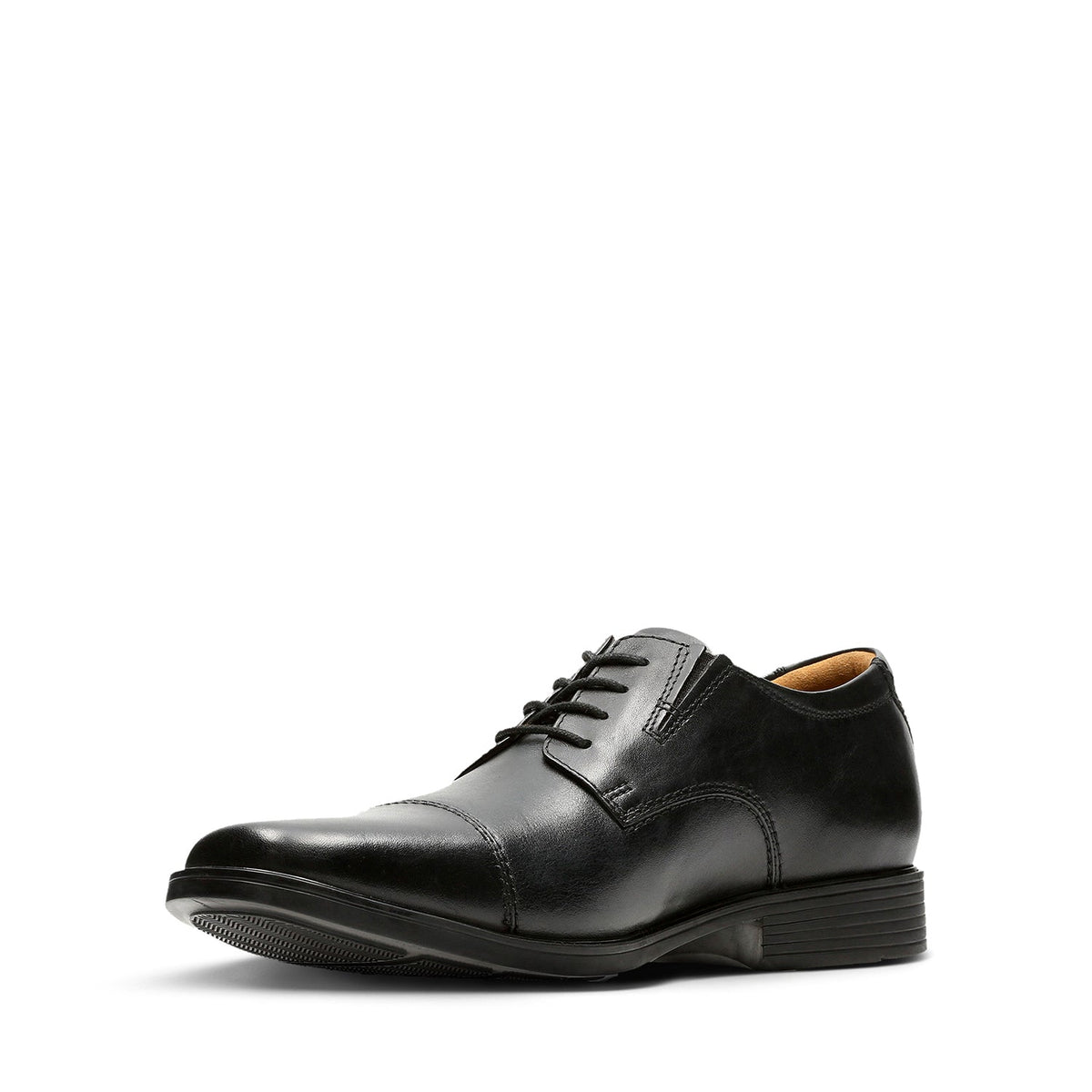 Clarks Men's Tilden Cap - Black Leather