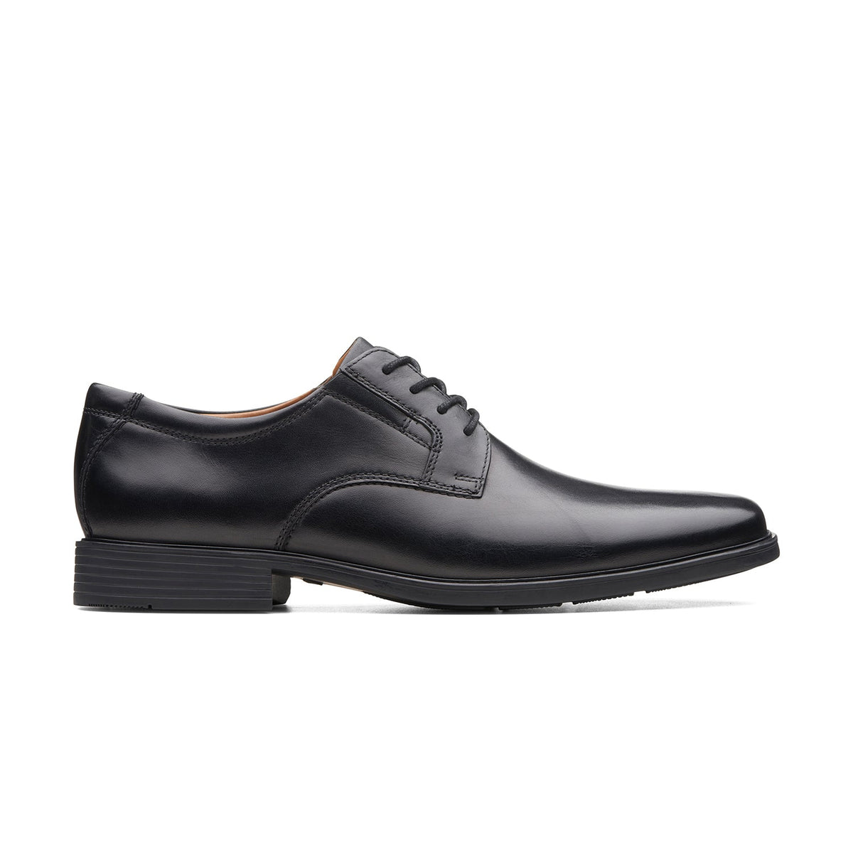 Clarks Men's Tilden Plain - Black Leather