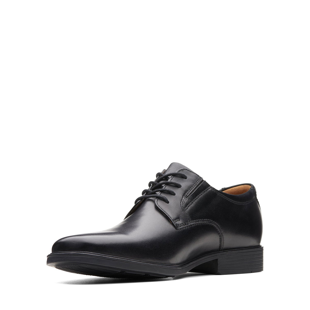 Clarks Men's Tilden Plain - Black Leather