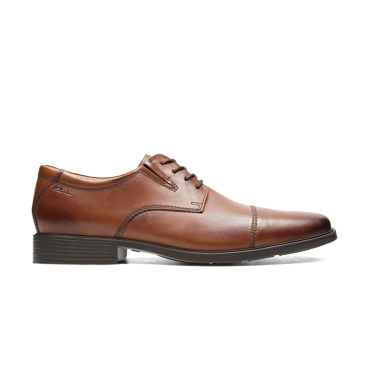 Clarks Men's Tilden Cap - Dark Tan Leather