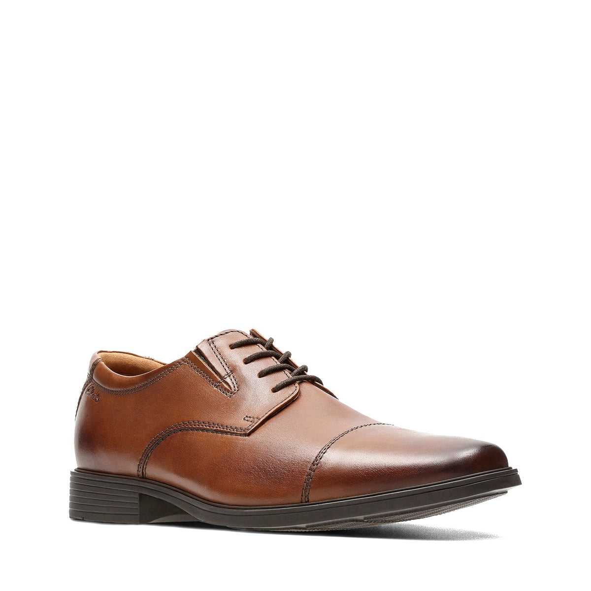 Clarks Men's Tilden Cap - Dark Tan Leather