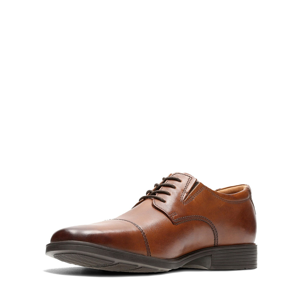 Clarks Men's Tilden Cap - Dark Tan Leather