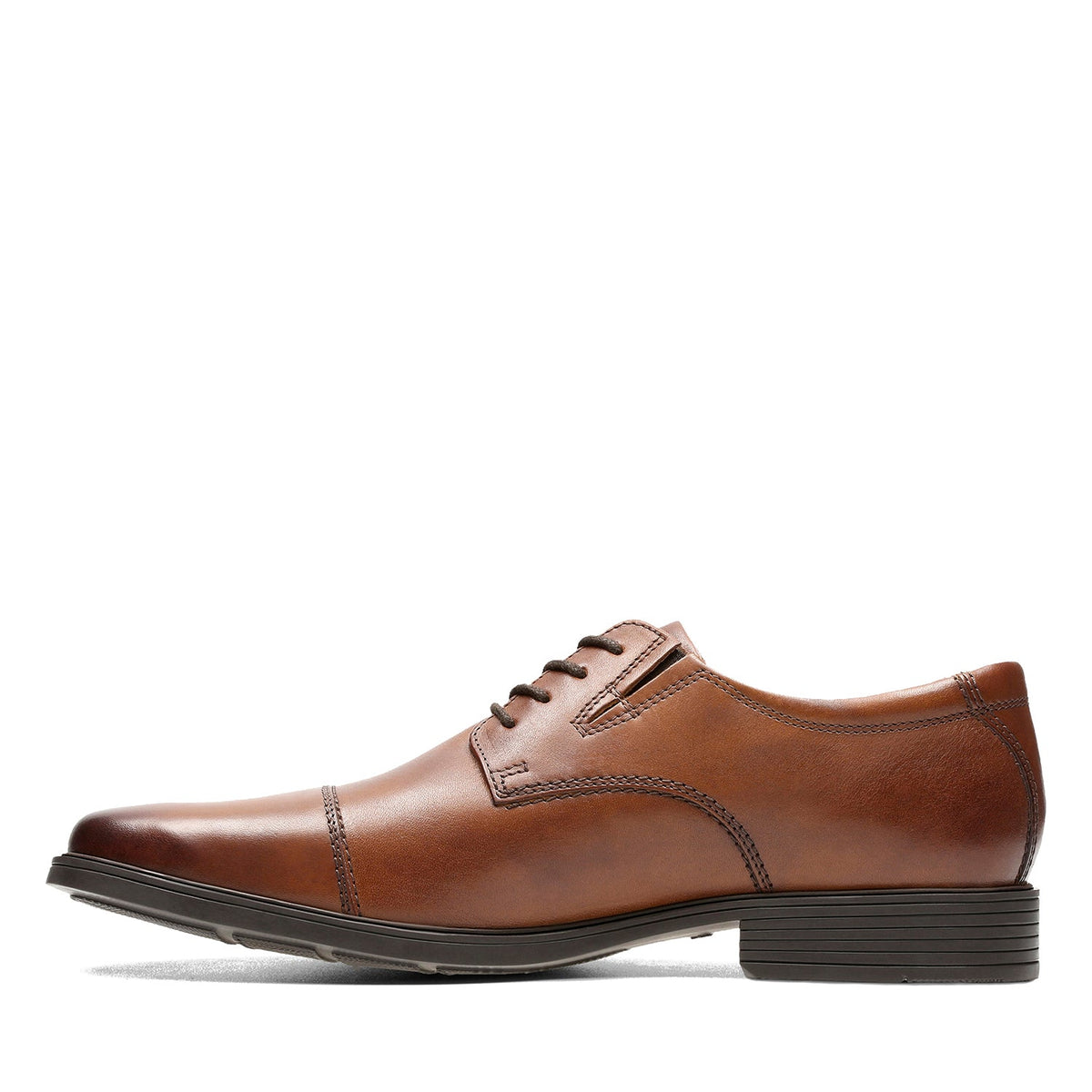 Clarks Men's Tilden Cap - Dark Tan Leather