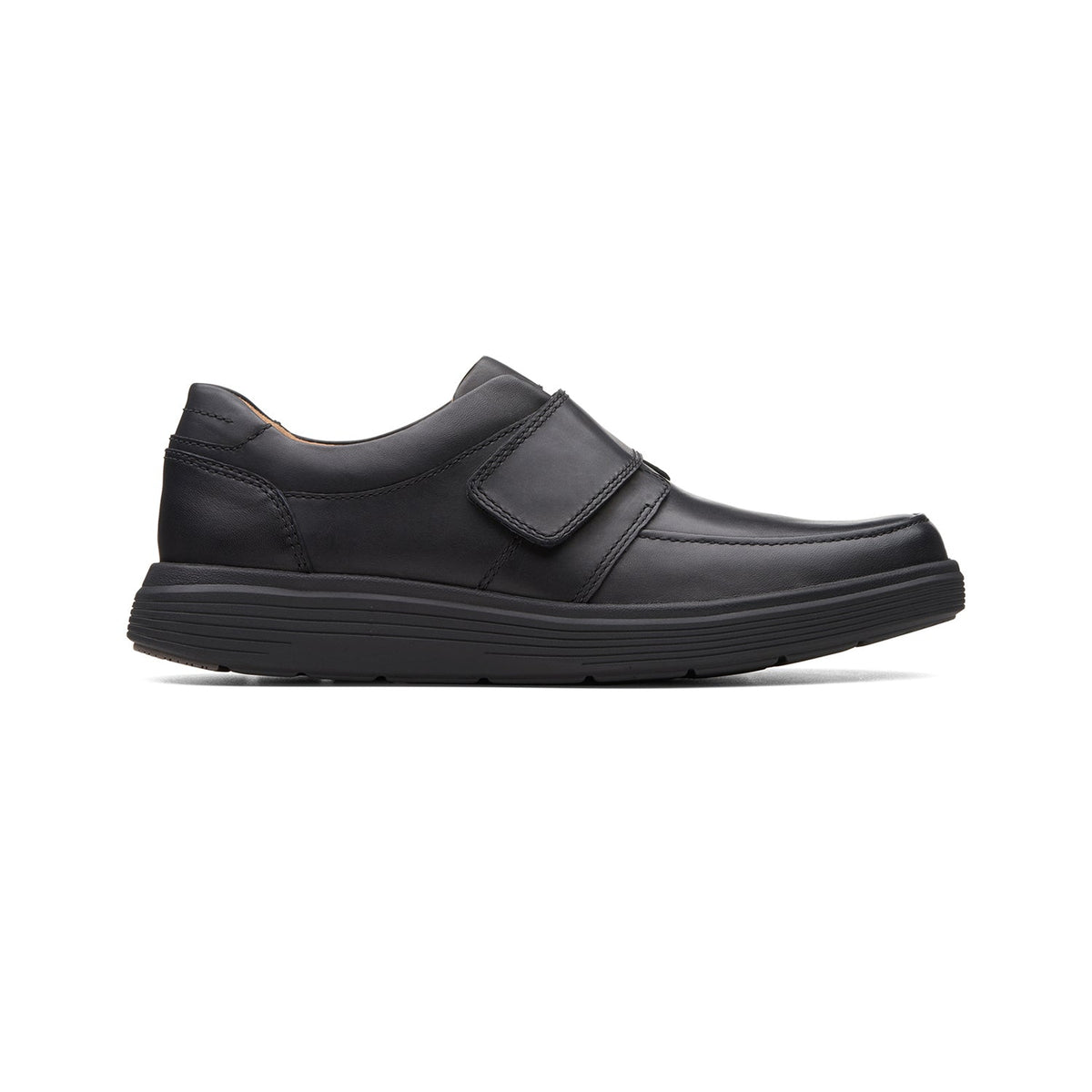 Clarks Men's Un Abode Strap - Black Leather