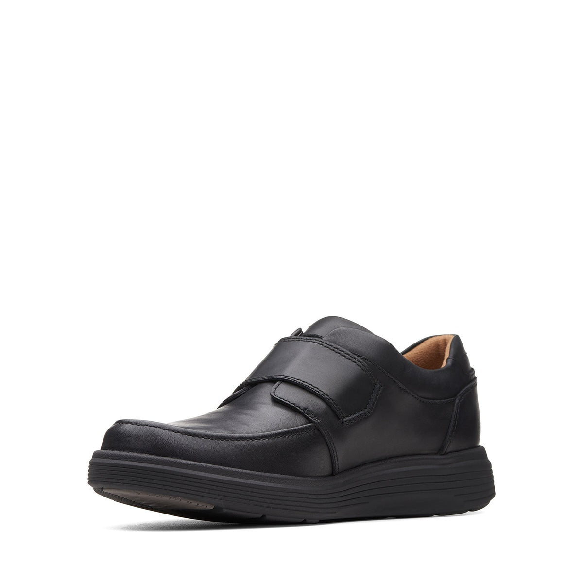 Clarks Men's Un Abode Strap - Black Leather