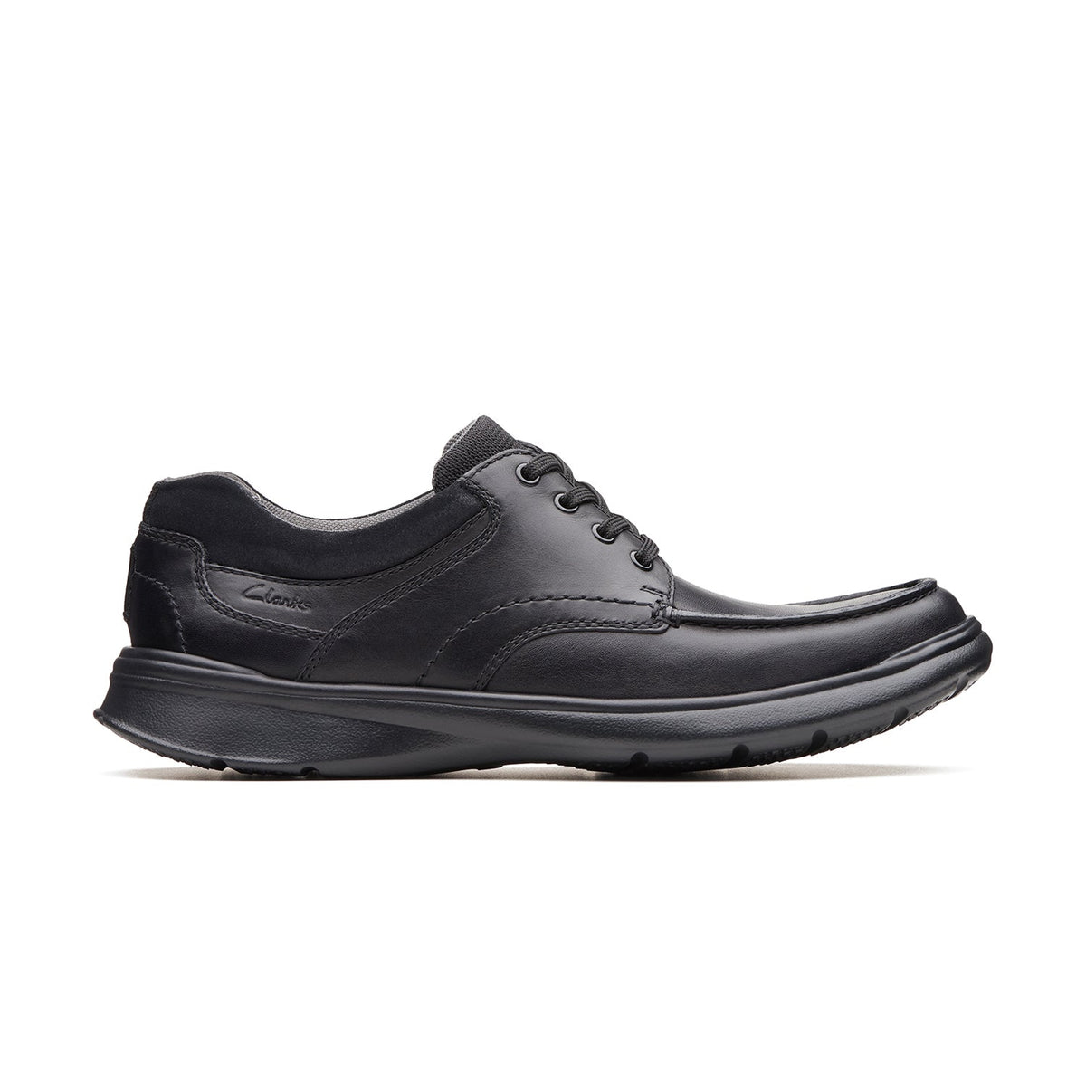 Clarks Men's Cotrell Edge - Black Smooth Leather