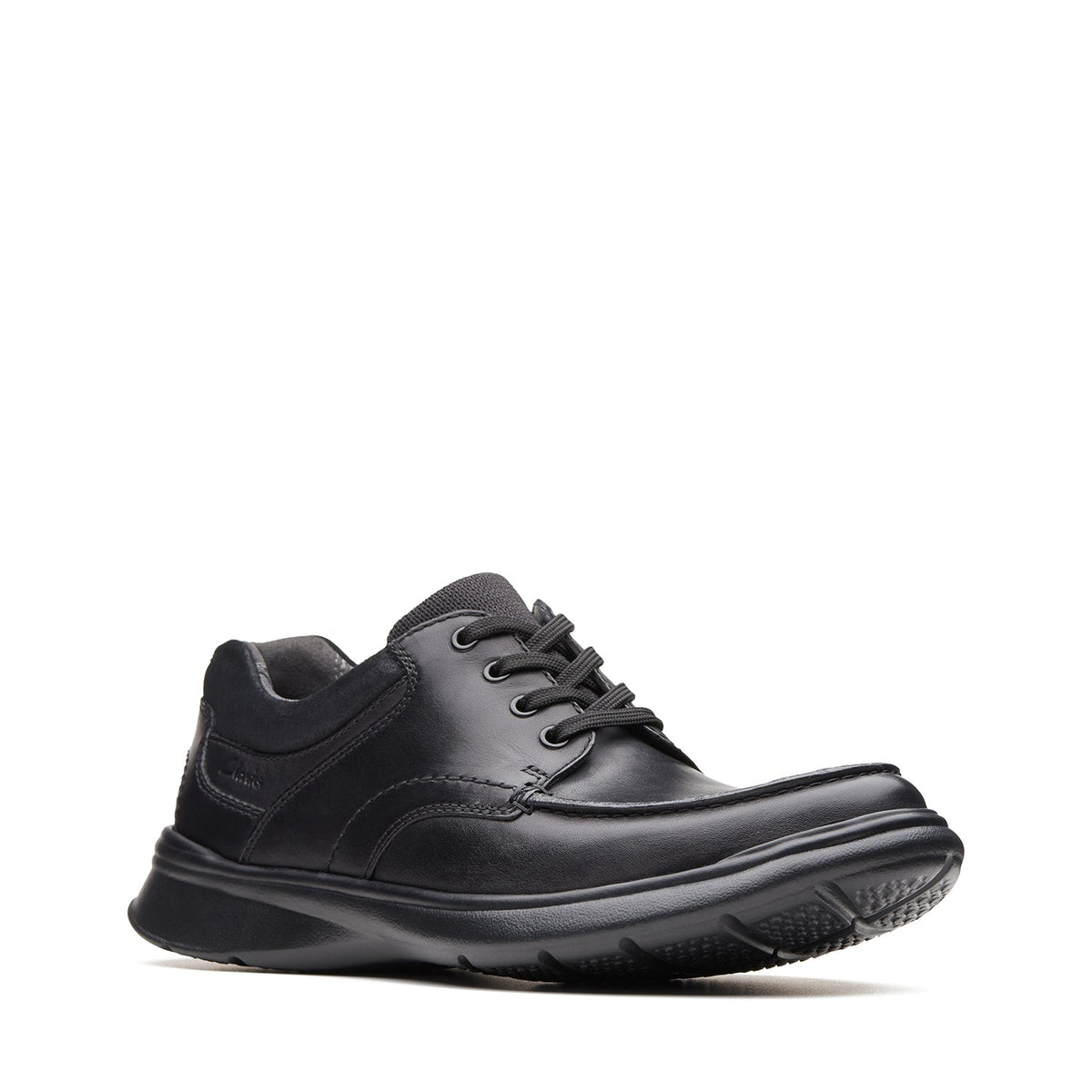 Clarks Men's Cotrell Edge - Black Smooth Leather