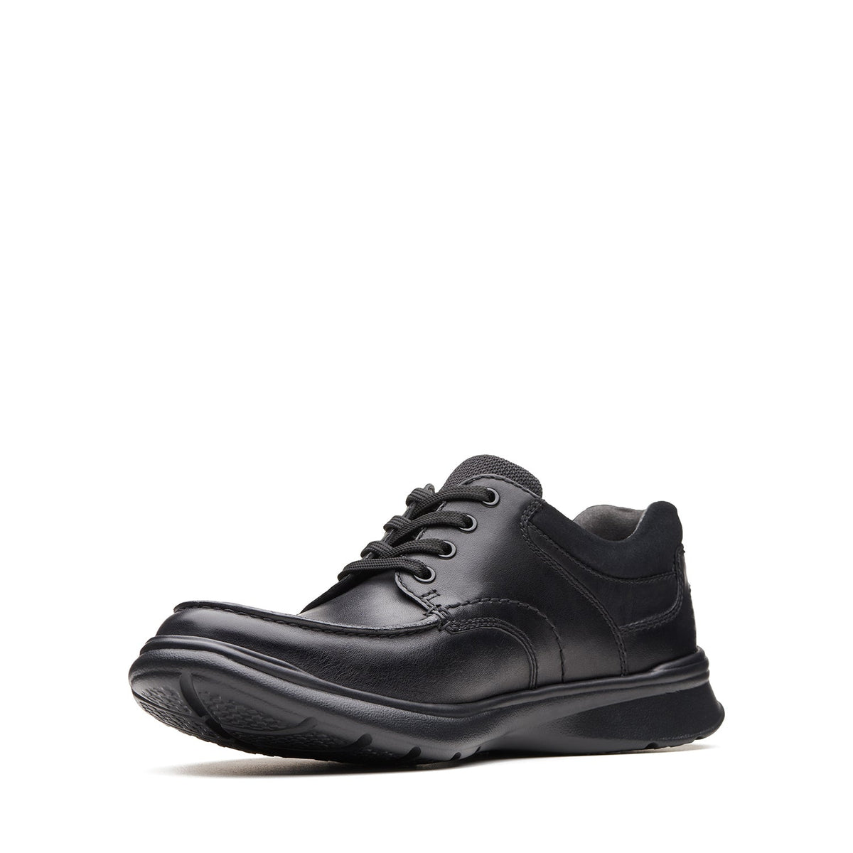 Clarks Men's Cotrell Edge - Black Smooth Leather