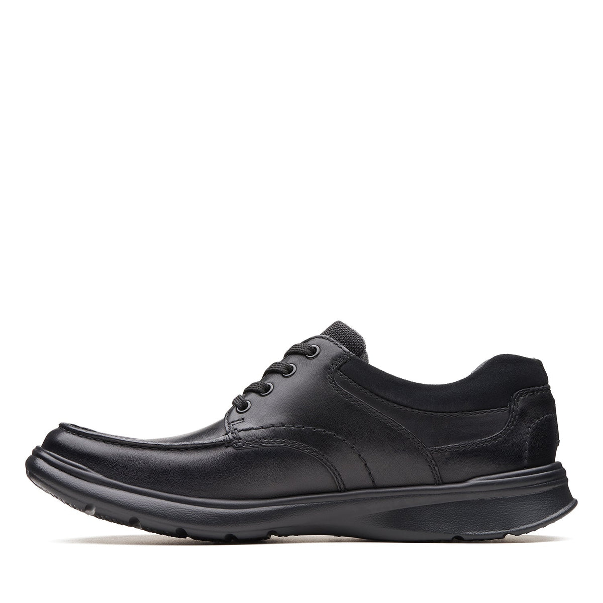 Clarks Men's Cotrell Edge - Black Smooth Leather