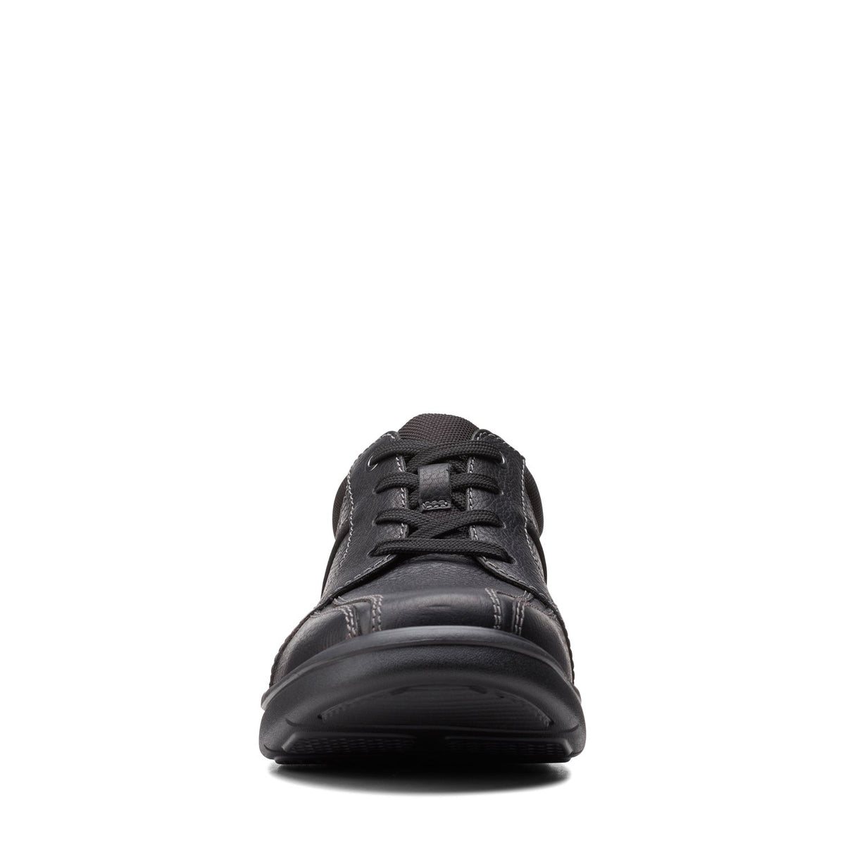Clarks Bradley Walk Black Tumbled Leather - view 3