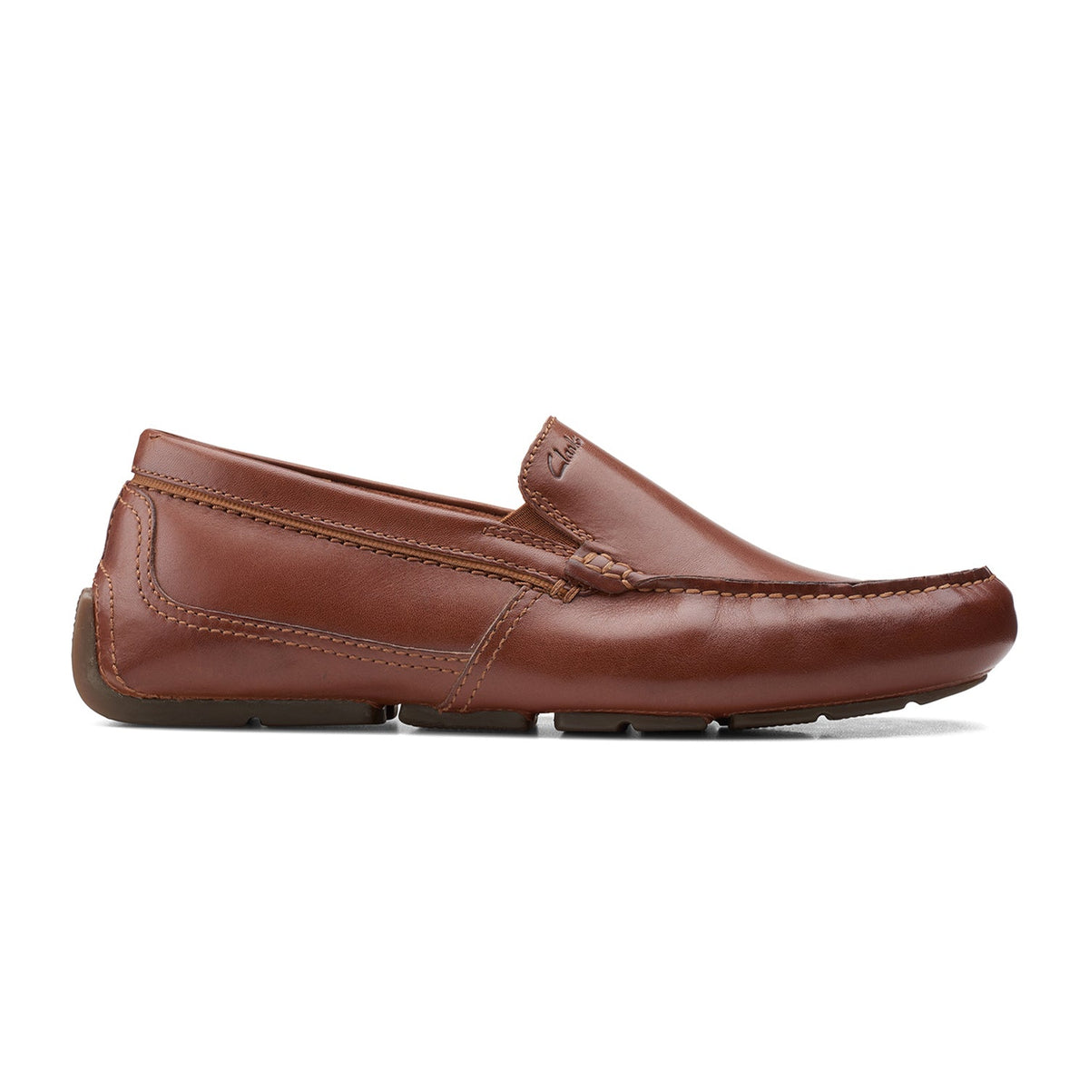 Clarks Men's Markman Plain - Dark Tan Leather