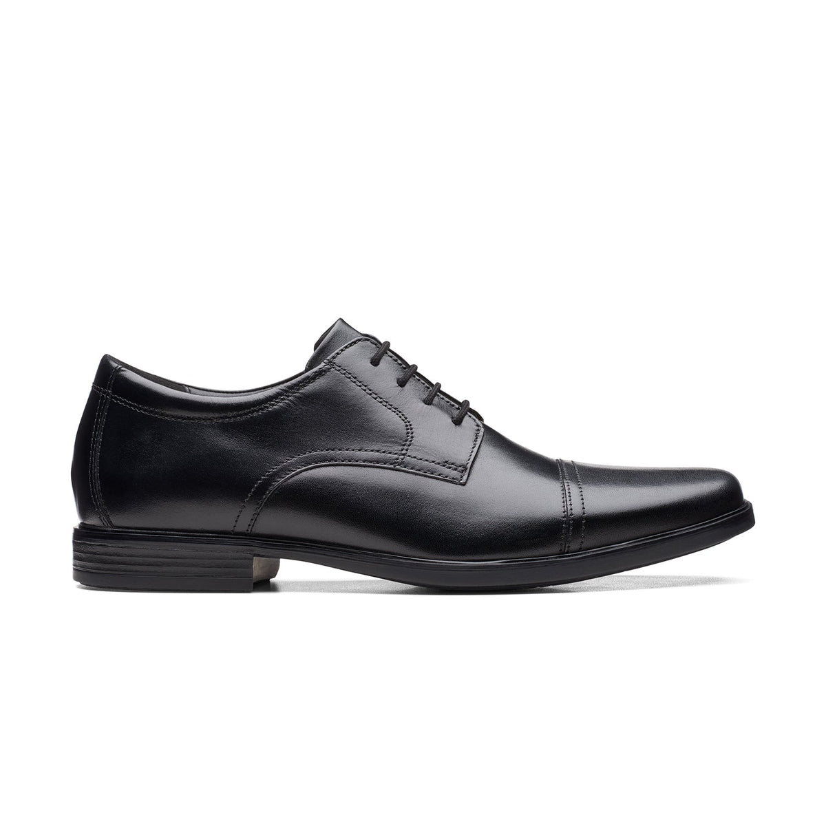 Clarks Men's Howard Cap - Black Leather